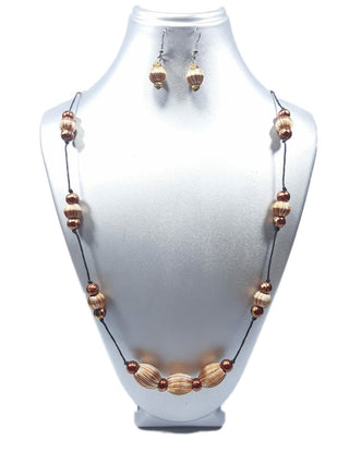 Agasthi necklace -Brown